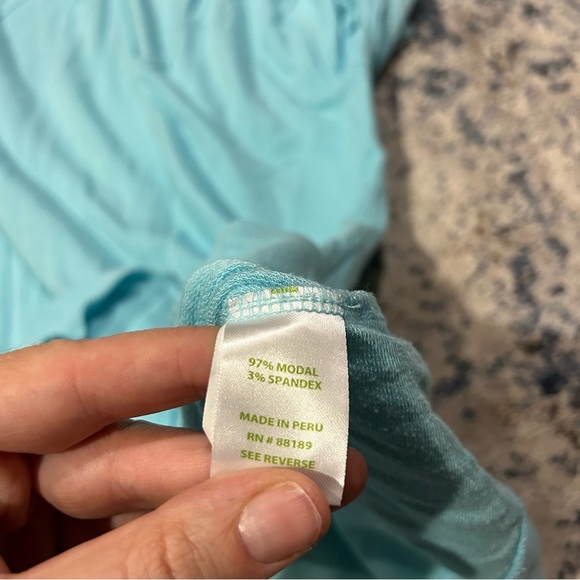 Lilly Pulitzer Luxletic Blue Ibiza Cassi Popover Sweater Size XXS - Picture 6 of 10